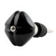 Solid Black Mediium Square Ceramic Wine Bottle Stopper